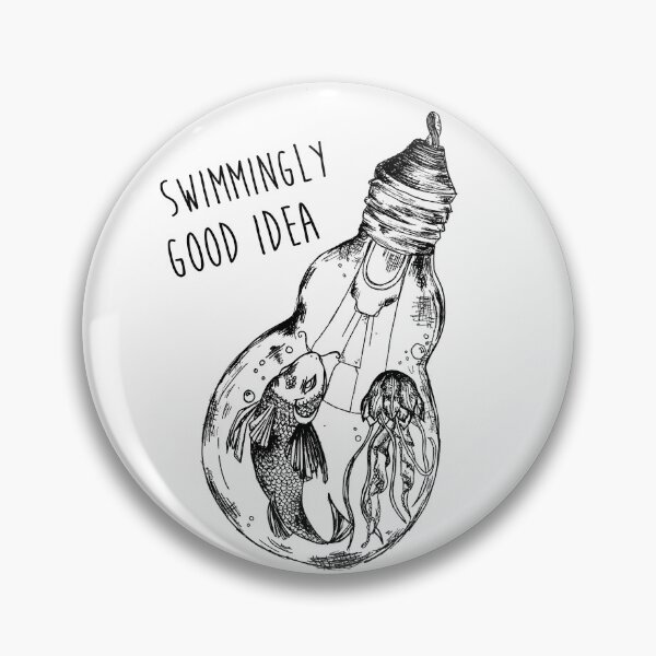 Item preview, Swimmingly Good Idea - Fish in a Lightbulb designed and sold by pocketsofnature.