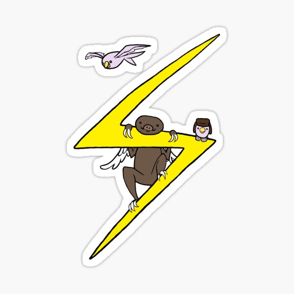 Winged Sloth Sticker