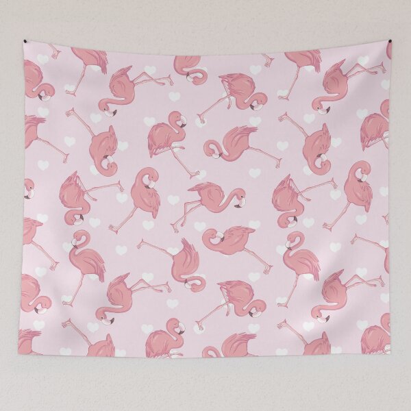 Item preview, Preppy pink tropical flamingo  designed and sold by graphicmeyou.