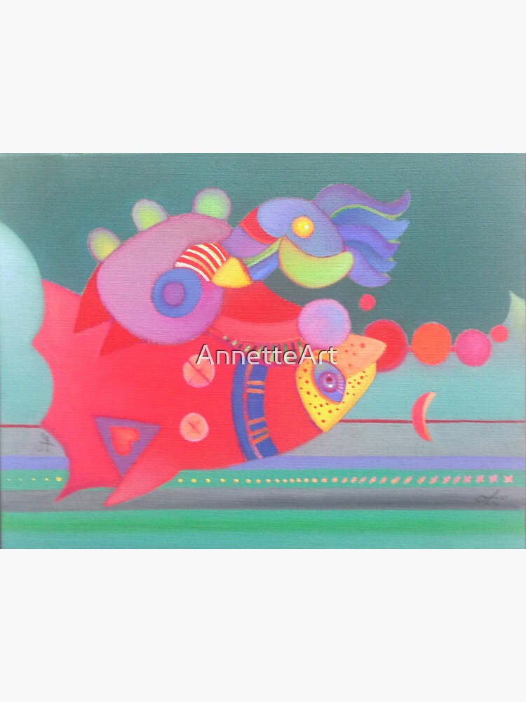 Octopus of love in the deep #blue #sea by AnnetteArt
