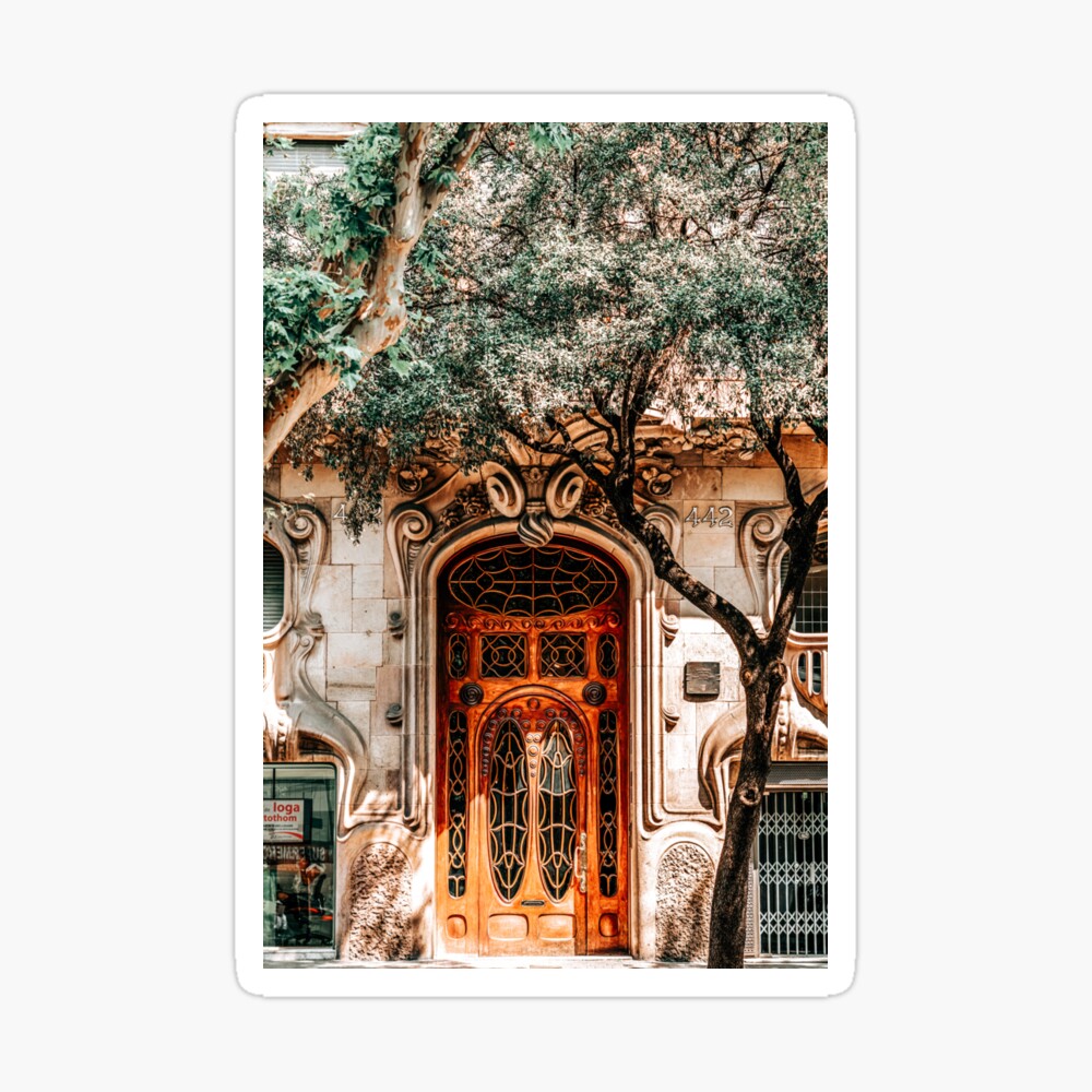 Wooden front door | Pastel art print | Fine art travel print Art Print