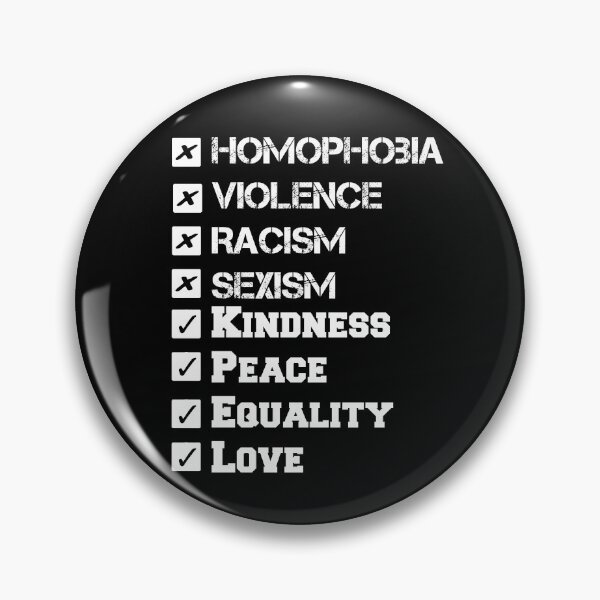 Item preview, No Homophobia, No Violence, No Racism, No Sexism, Yes Kindness, Yes Peace, Yes Equality, Yes Love /  Family Gift Idea for Mom,Dad & Siblings,  Gift Idea for Friends, Graphic Tee designed and sold by souknou.