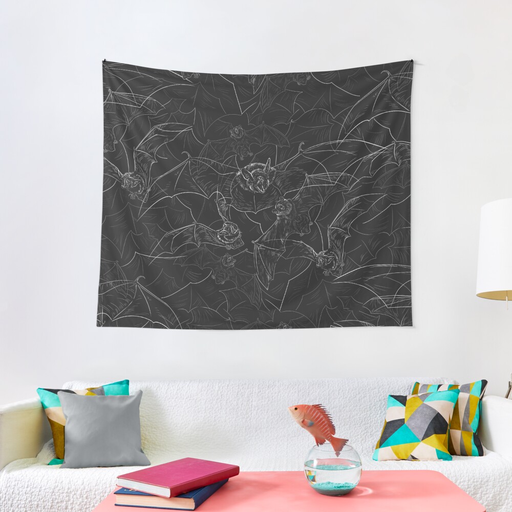 Bat Attack Tapestry