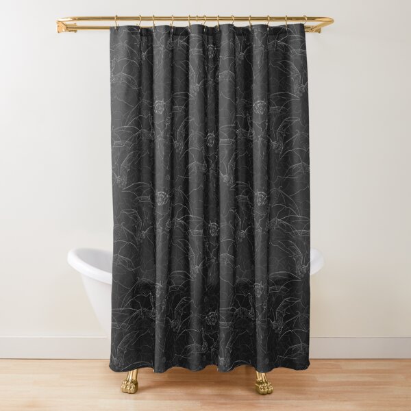 Disover Bat Attack Shower Curtain