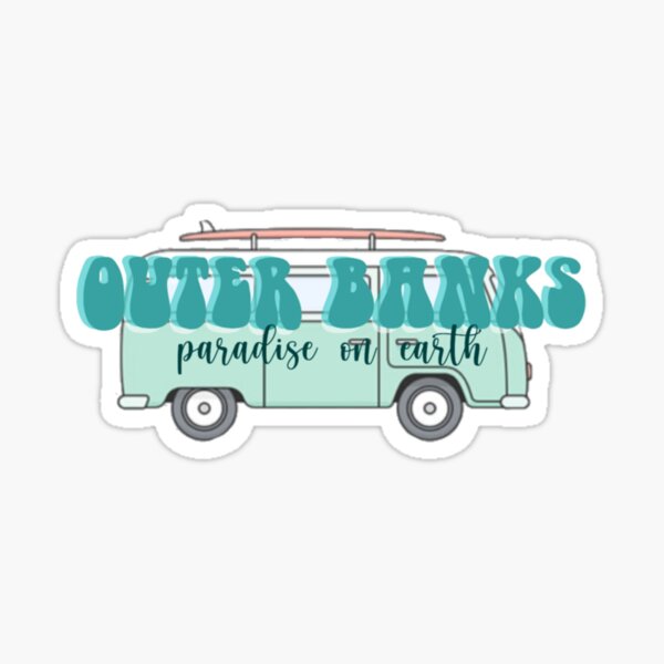Outer Banks Paradise On Earth Minivan Sticker