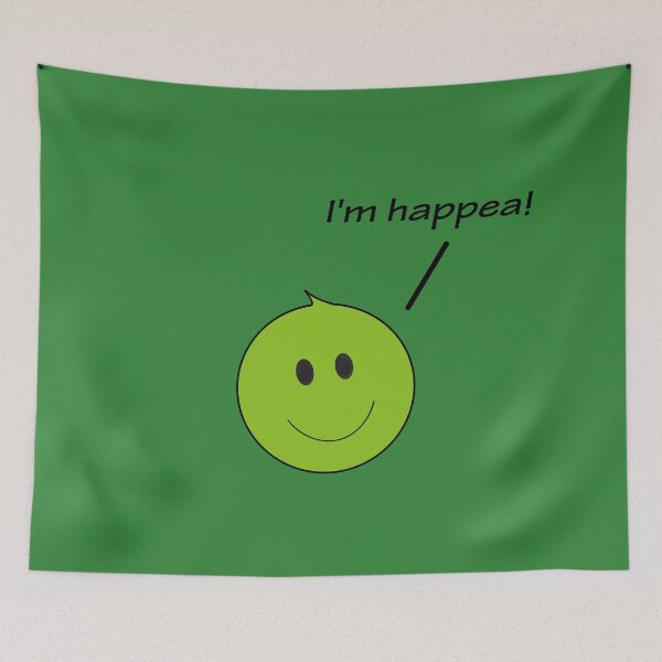 Item preview, Happea as a pea designed and sold by shackledlettuce.