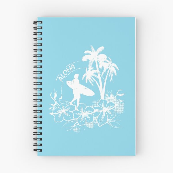 Item preview, Aloha Hawaii Hawaiian Island Hibiscus Print - Surfer Silhouette Vinatge Design designed and sold by FunnySunny T-Shirts.