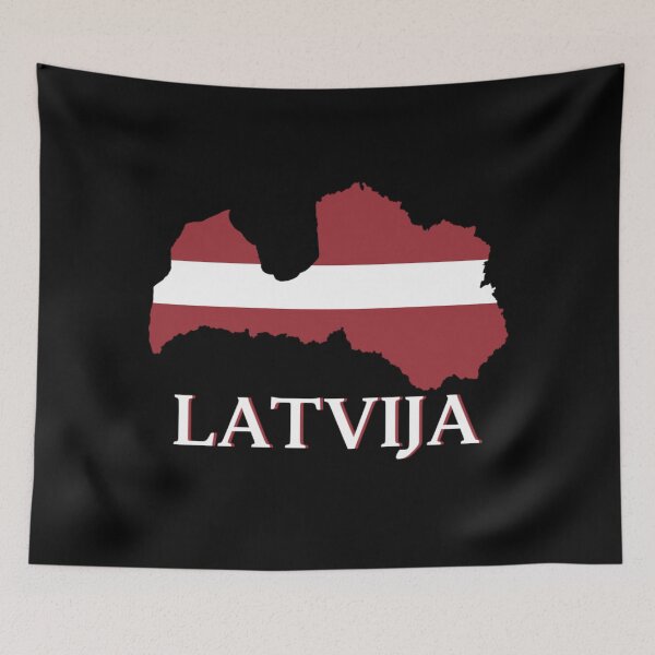 Item preview, Latvija Flag Country Outline designed and sold by JG0024.