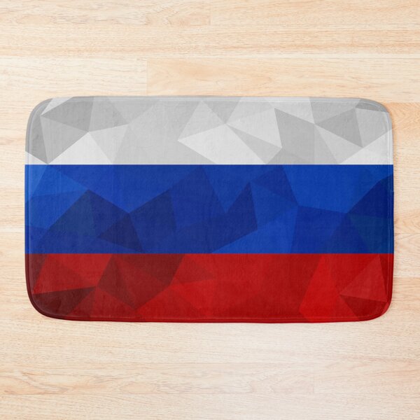 Item preview, Low Poly Russia Flag - Geometric Tricolor Design designed and sold by OrangePoly.