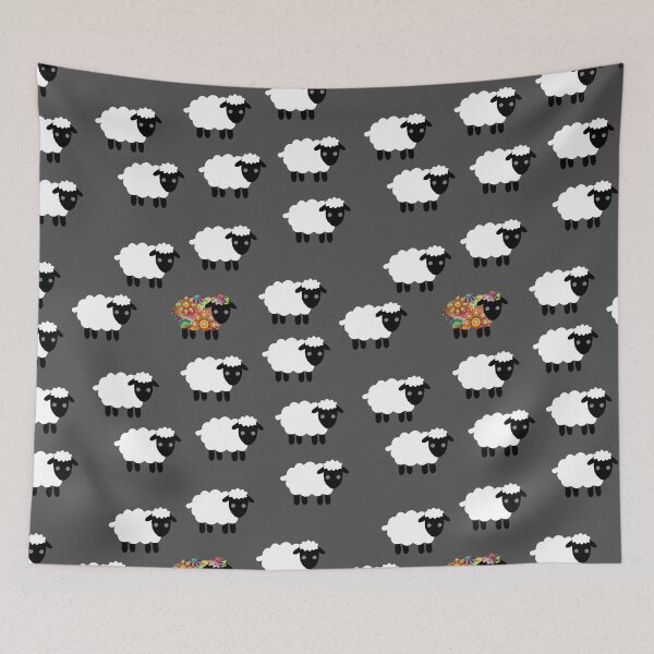 Aperçu de l'œuvre Colourful Sheep créée et vendue par WildGeometric.