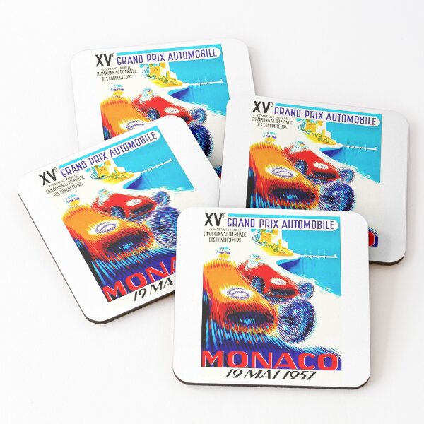 Item preview,  MONACO GRAND PRIX : Vintage 1957 Abstract Auto Racing Print designed and sold by posterbobs.