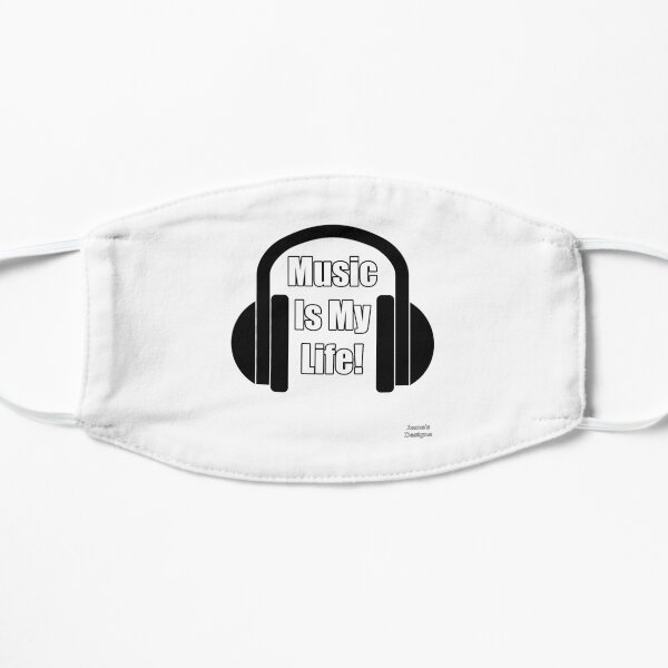 Music Is My Life w/ Headphones - Jame's Designs Mask