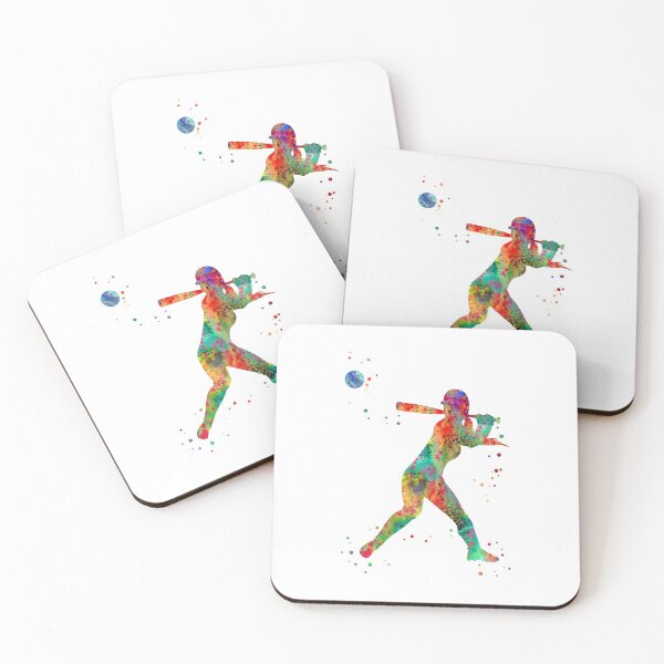 Item preview, Girl softball player designed and sold by Rosaliartbook.