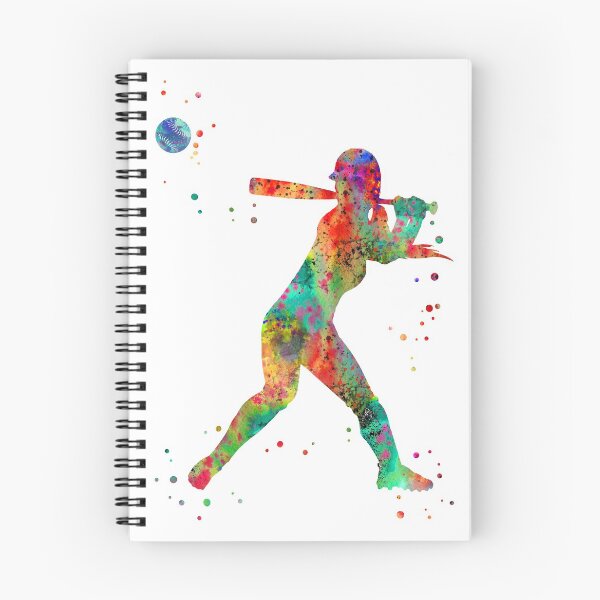 Item preview, Girl softball player designed and sold by Rosaliartbook.