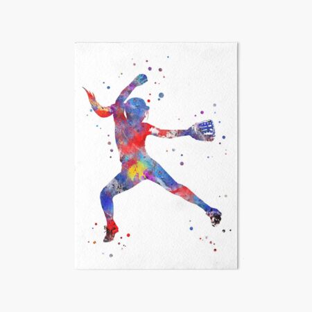 Girls Sports Art, Softball Girls Art, Softball Pitcher, Softball Batter, Girls  Art, Set of 2 Prints 8x10 and 5x7 -  New Zealand