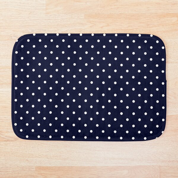 Item preview, Polka dots 02_white on navy blue designed and sold by Elena Ivan - Papadopoulou.