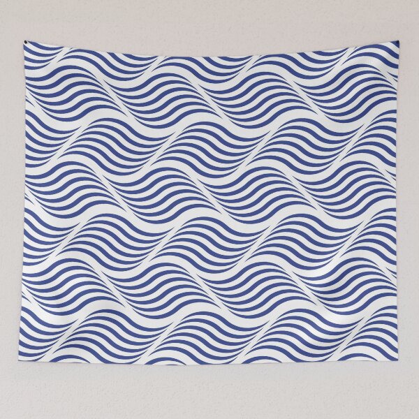 Item preview, Geometric Ocean Waves Pattern designed and sold by lellamars.