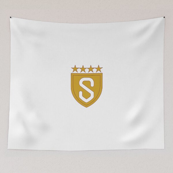 Item preview, Initial Letter S, Shield Monogram Star Style, Gold Color designed and sold by factory88.
