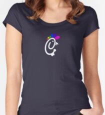 Chick-Fil-Gay Logo Tee Women's Fitted Scoop T-Shirt
