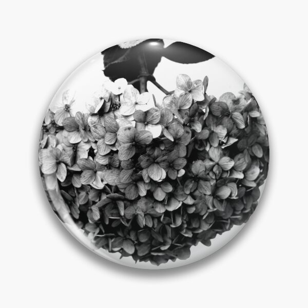 Item preview, Hortensia Hydrangea Flower Black and White designed and sold by anafrancisconi.