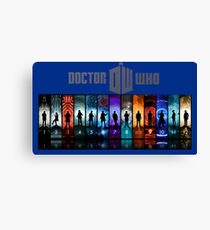 The Doctor Through Time Canvas Print