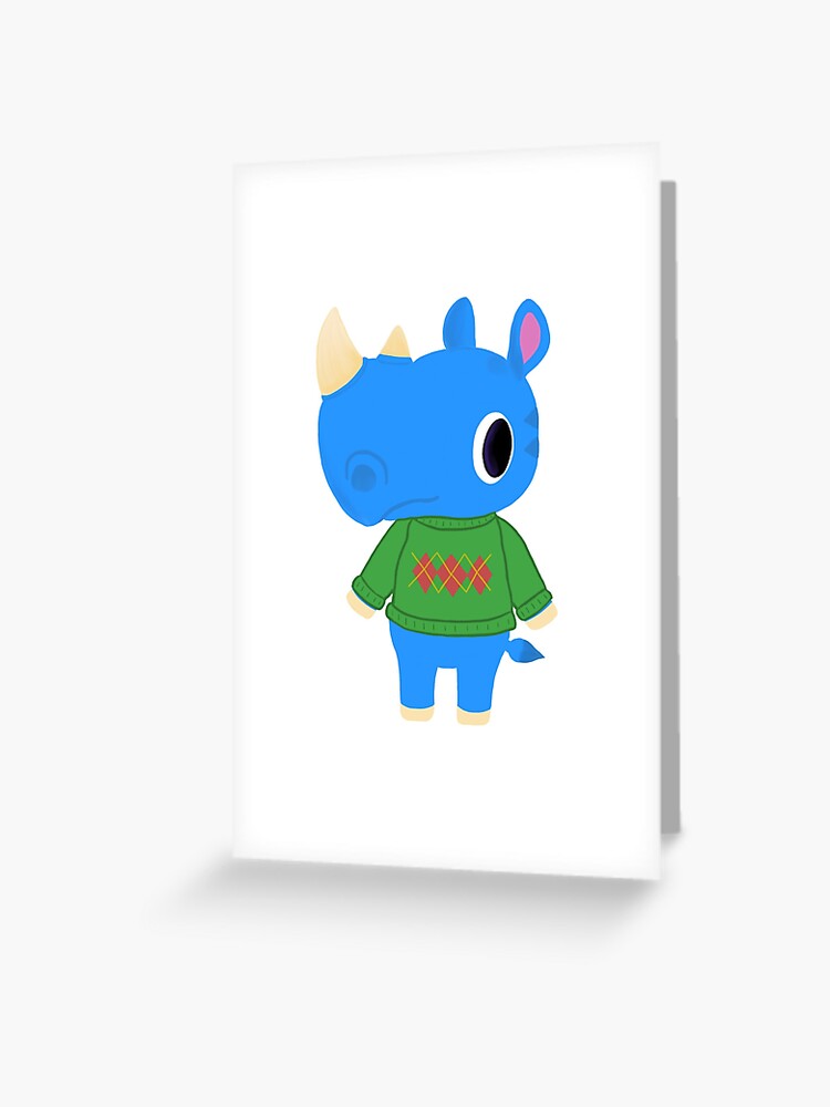 Hornsby Animal Crossing Villager Character Acnh Greeting Card By