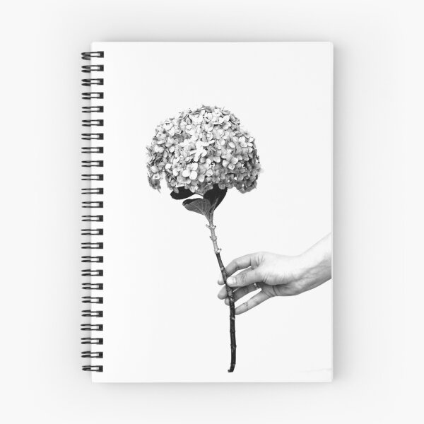 Item preview, Hortensia Hydrangea Flor Blanco y Negro designed and sold by anafrancisconi.