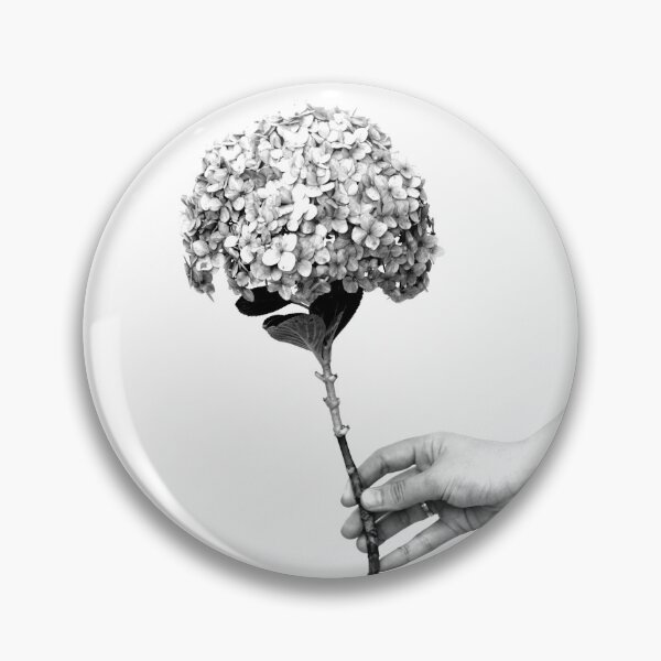 Item preview, Hortensia Hydrangea Flower Black and White designed and sold by anafrancisconi.