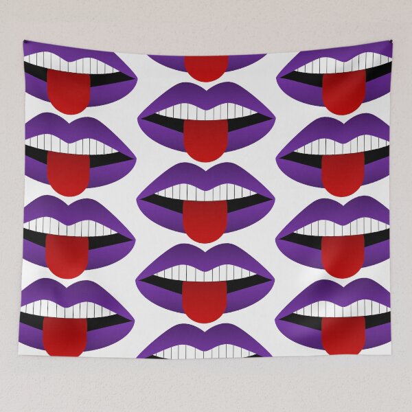 Item preview, Purple lips with tongue  designed and sold by powerpointer.