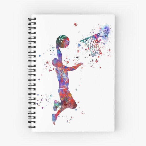 Artikelvorschau, Aquarell Basketball männlich entworfen und verkauft von Rosaliartbook.