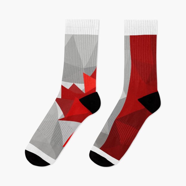 Item preview, Low Poly Canada Flag - Geometric Maple Leaf Design designed and sold by OrangePoly.