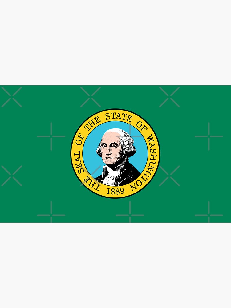 Washington WA Official State Flag by states