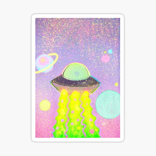 spacing out Glossy Sticker