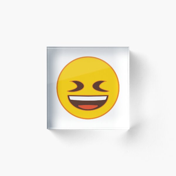 Squinting Face Emoji Acrylic Block