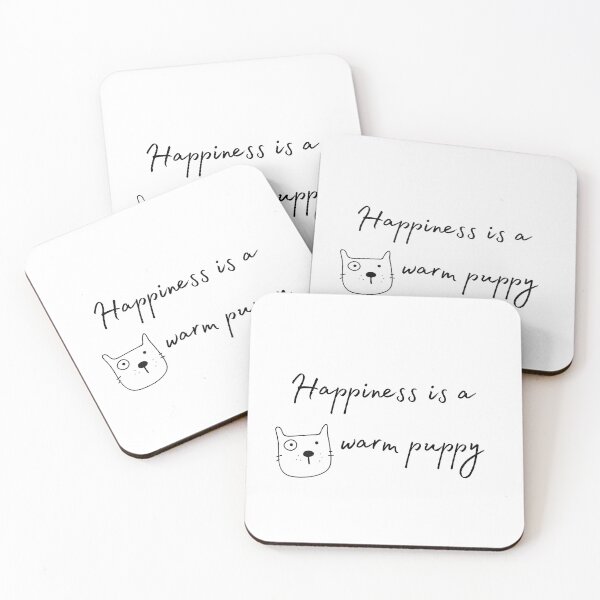 Item preview, Happiness is a warm puppy designed and sold by EnlightParis.