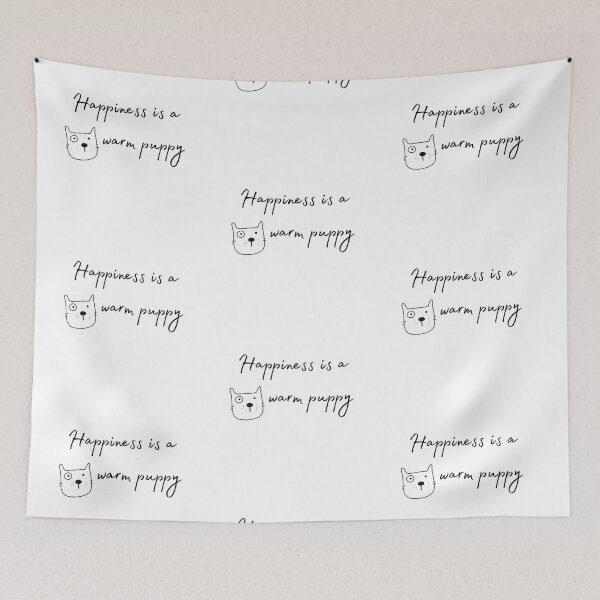 Item preview, Happiness is a warm puppy designed and sold by EnlightParis.