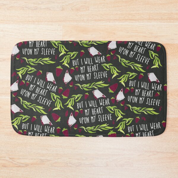 Item preview, i will wear my heart on my sleeve - othello shakespeare pattern designed and sold by acrownforaking.
