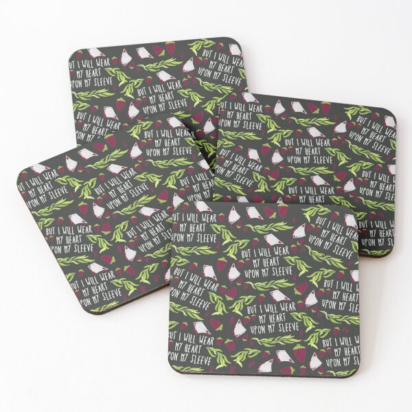 Item preview, i will wear my heart on my sleeve - othello shakespeare pattern designed and sold by acrownforaking.