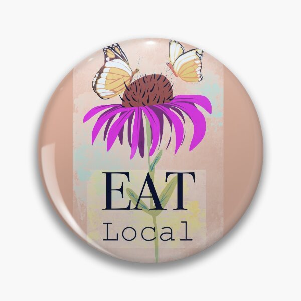 Item preview, Eat local butterfly designed and sold by BePositivity.