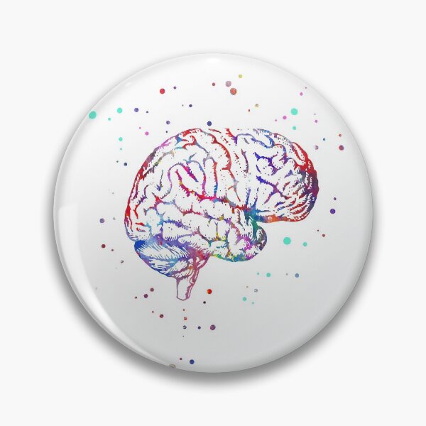 Item preview, Brain anatomy, medical art, watercolor Brain, Brain print designed and sold by Rosaliartbook.