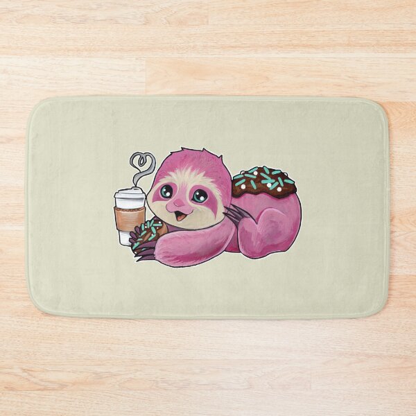 Item preview, Pink donut sloth designed and sold by ArtOfBianca.
