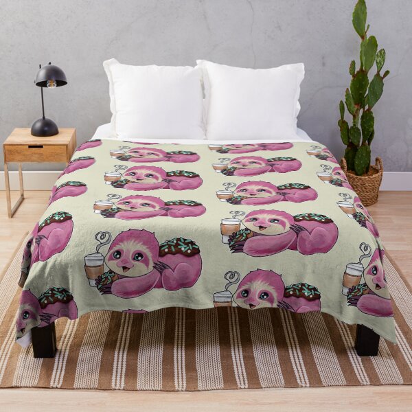 Item preview, Pink donut sloth designed and sold by ArtOfBianca.