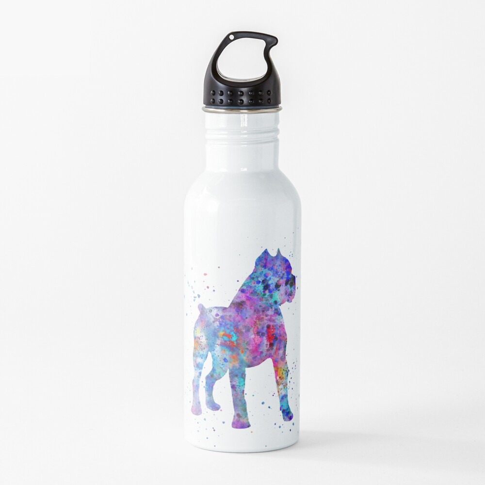 Cane Corso, Cane Corso dog, watercolor Cane Corso Water Bottle