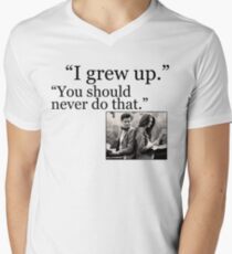 I Grew Up Men's V-Neck T-Shirt