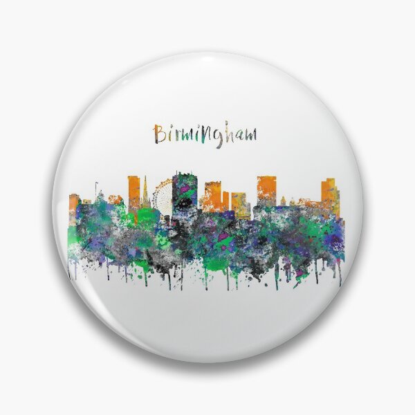 Item preview, Birmingham skyline designed and sold by Rosaliartbook.