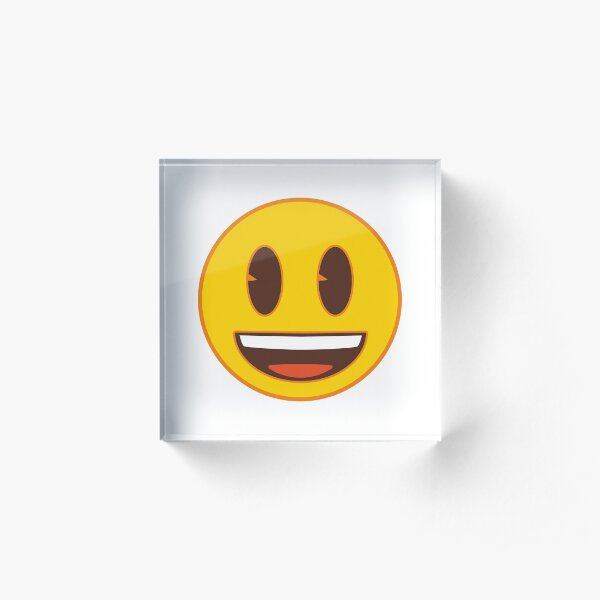 Grinning Face Emoji Acrylic Block