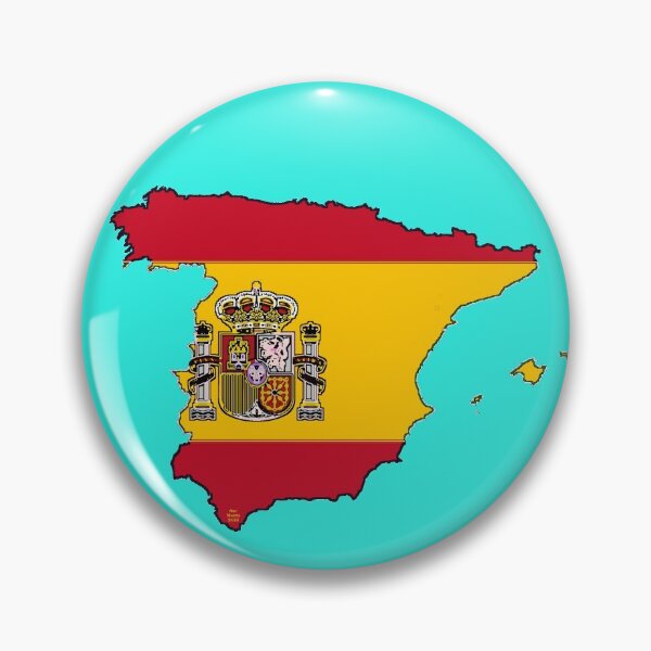 Item preview, Spain Map With Spanish Flag designed and sold by Havocgirl.