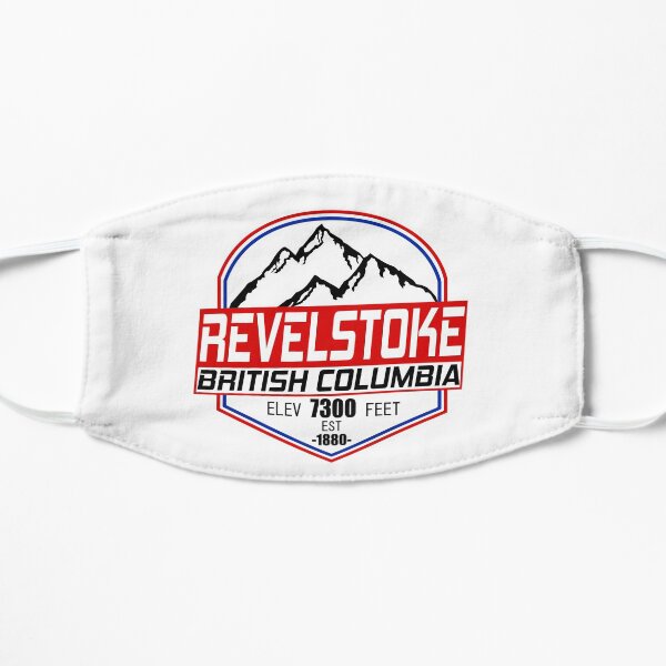 Ski Revelstoke B.C Canada Skiing and Mountain Biking Paradise Flat Mask
