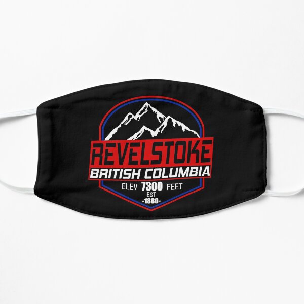 Ski Revelstoke B.C Canada Skiing and Mountain Biking Paradise Flat Mask
