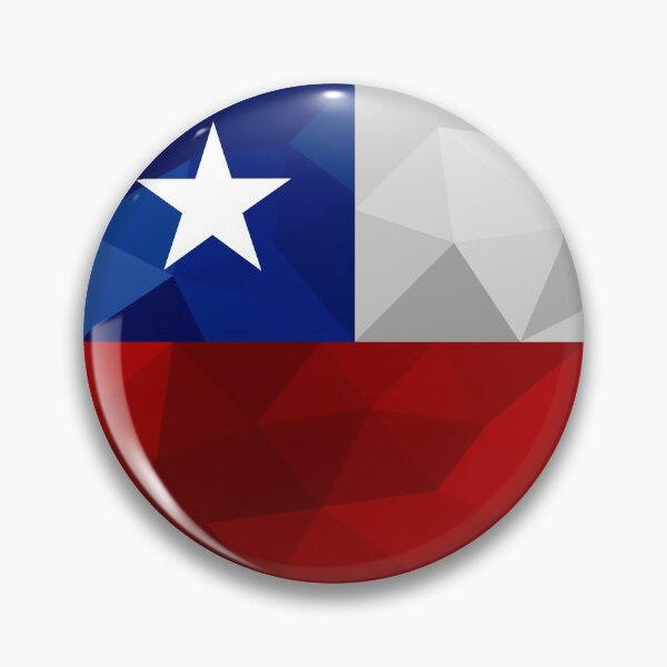 Artikelvorschau, Low Poly Chile Flagge - Geometrisches Nationalsymbol-Design entworfen und verkauft von OrangePoly.
